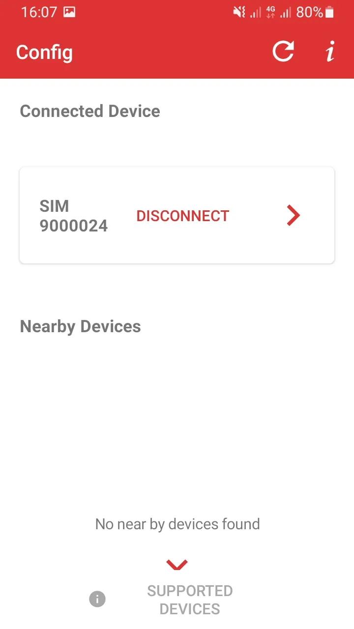 SPORTident Config App Connected Device