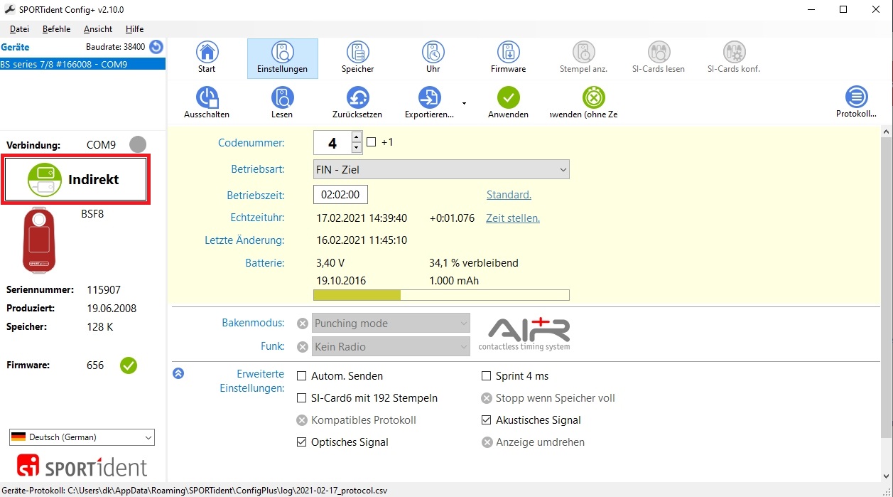 config remote settings