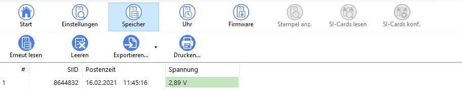 config station backup voltage