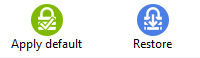 config apply default restore