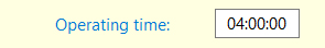 config operatingtime