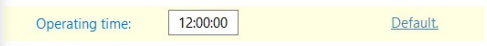 config operatingtime2