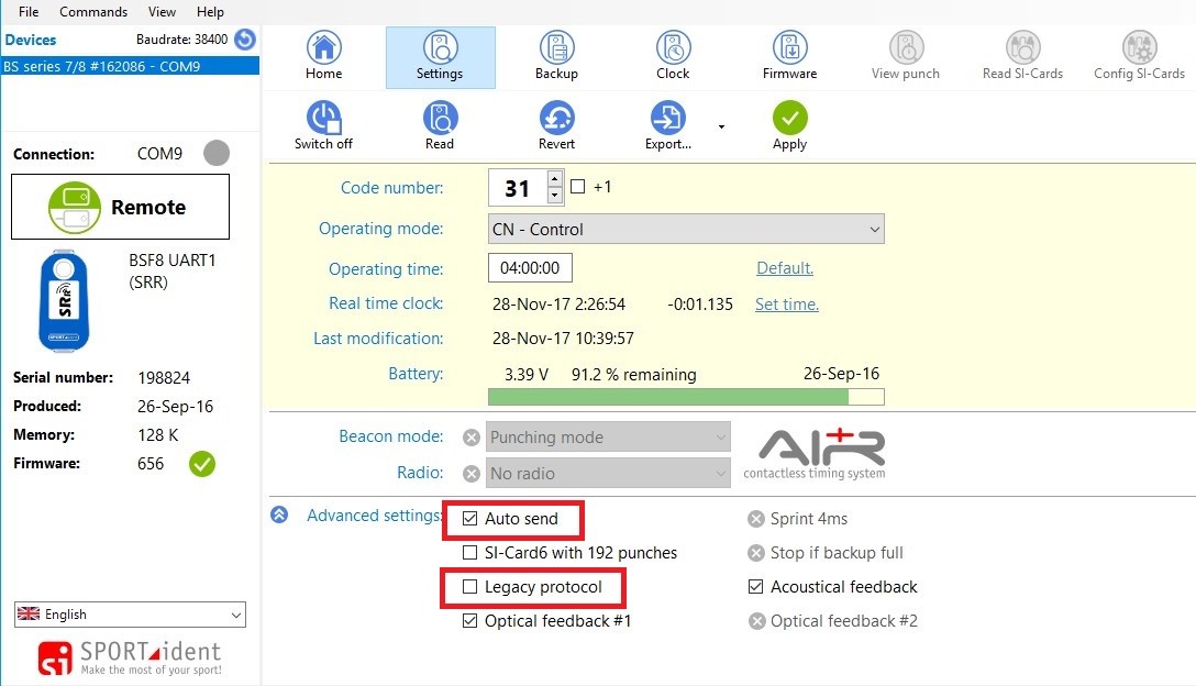 radio srr config